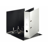 Leitz Wow Lever Arch File Laminated Paper on Board A4 80mm Spine Width Pearl White (Pack 10) 10050001